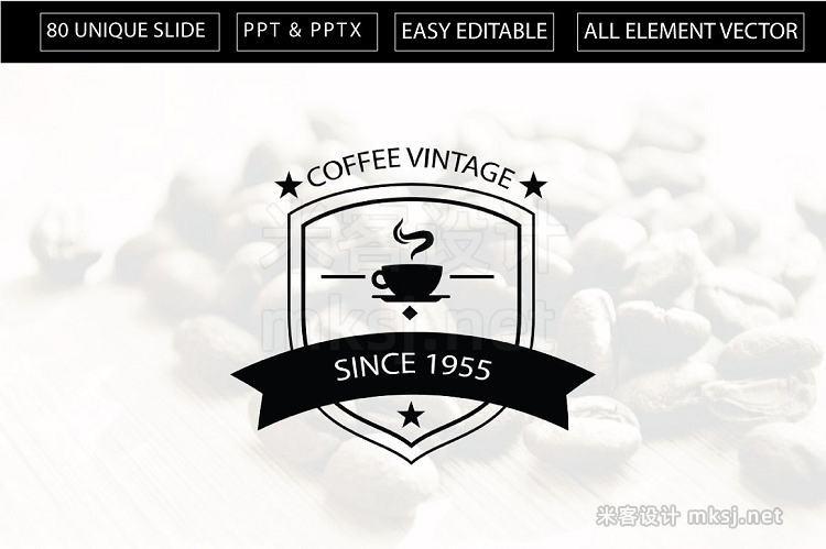 PPT模板 Coffee Vintage Powerpoint Template