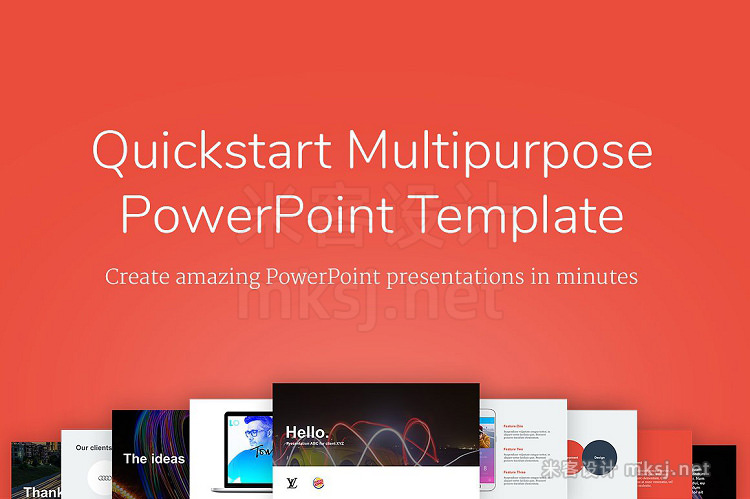 PPT模板 QuickStart PowerPoint Template