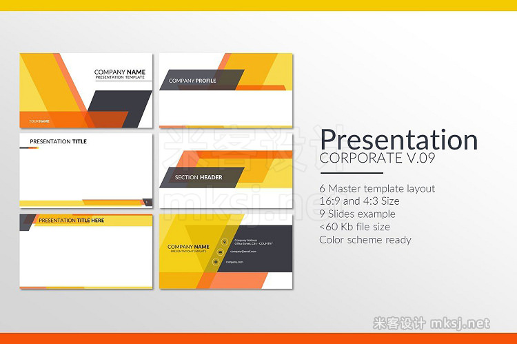 PPT模板 Presentation Corporate 09