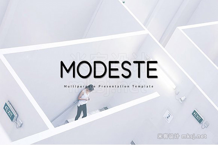 PPT模板 Modeste Presentation Template