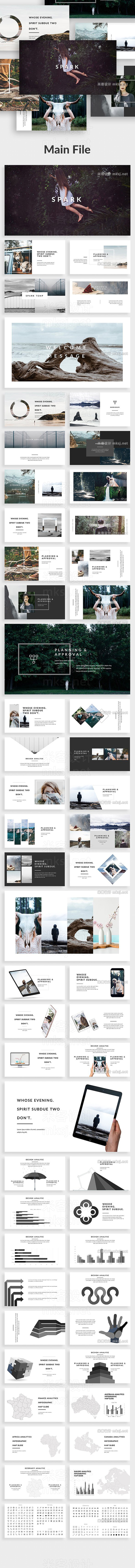 PPT模板 Spark 01 Powerpoint Template