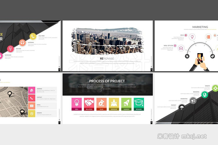 PPT模板 Renovase Powerpoint Template