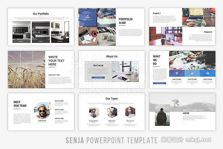 PPT模板 Senja Powerpoint Template