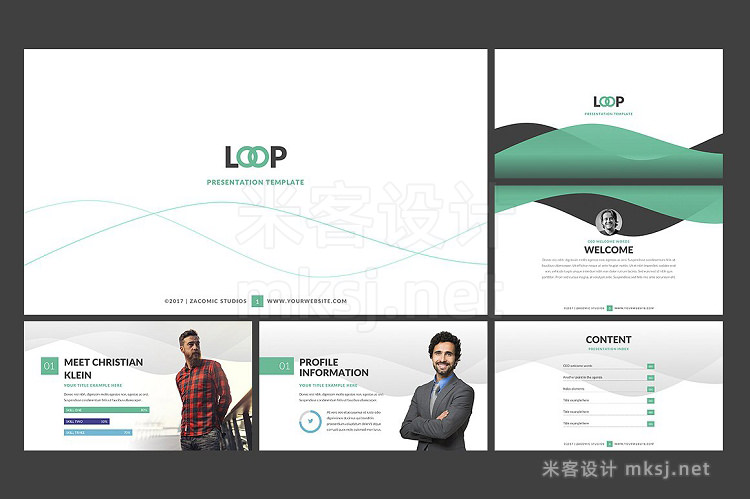 PPT模板 Loop Powerpoint Presentation