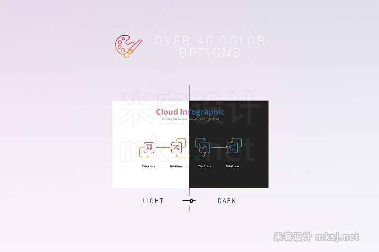 PPT模板 CLOUD Infographic Template