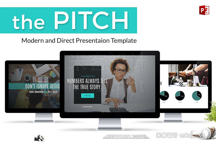 PPT模板 The Pitch A PowerPoint Presentation