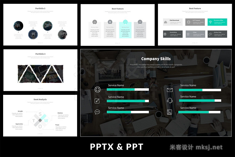 PPT模板 Pinki Powerpoint Template