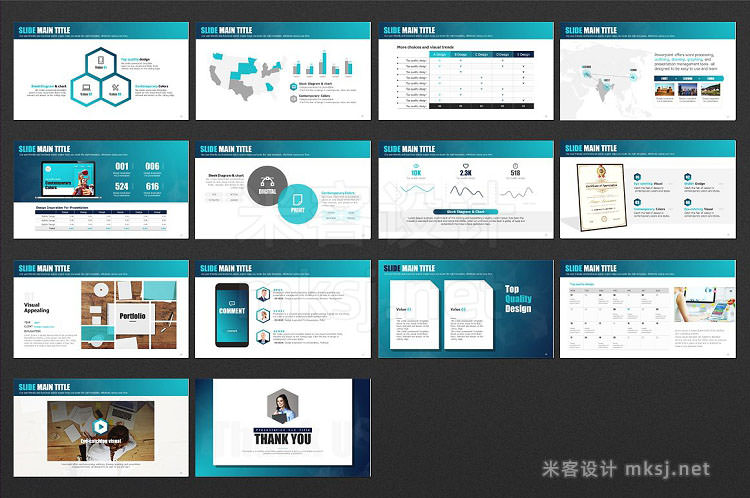 PPT模板 Resume PowerPoint Template