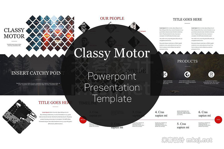 PPT模板 Classy Motor Presentation Template