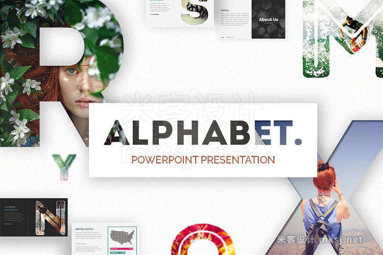 PPT模板 Alphabet Powerpoint Presentation