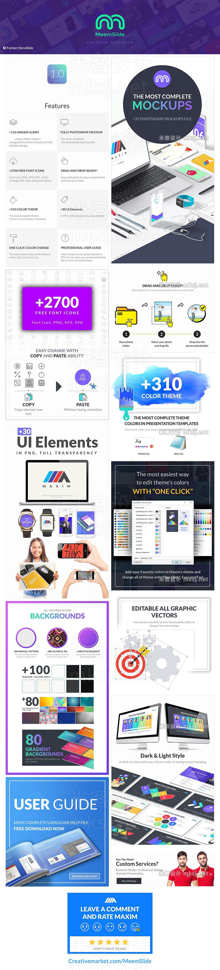 PPT模板 Salam RTL Powerpoint Template