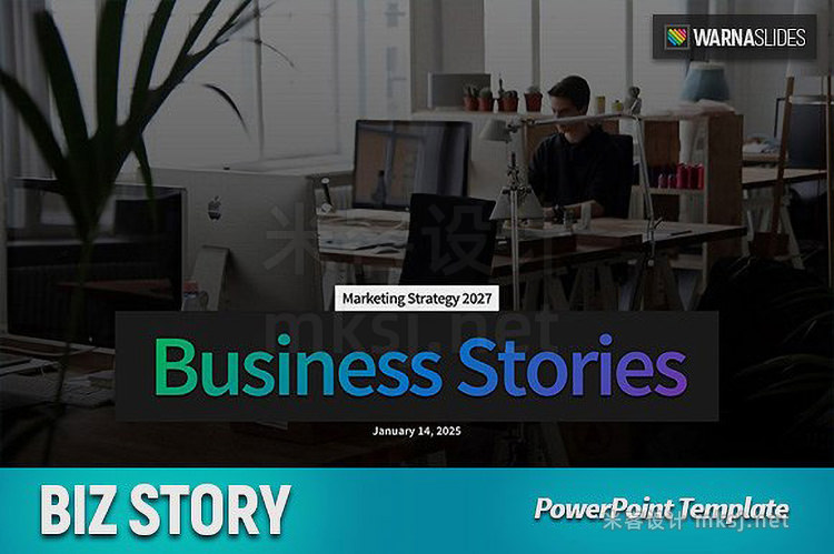PPT模板 Biz Story PowerPoint Template
