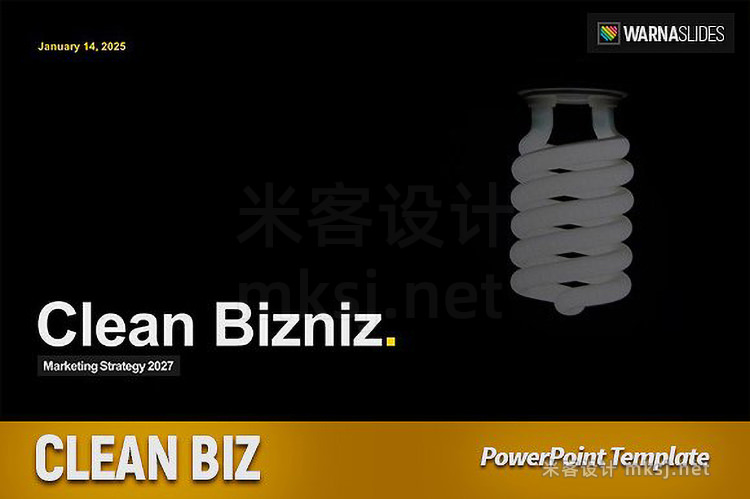 PPT模板 Clean Biz PowerPoint Template