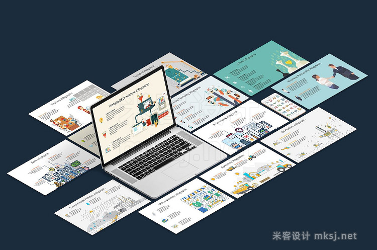 PPT模板 Mega Business Infographic Set
