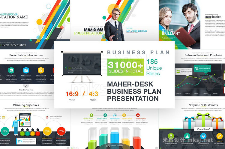 PPT模板 Business Plan PowerPoint Template