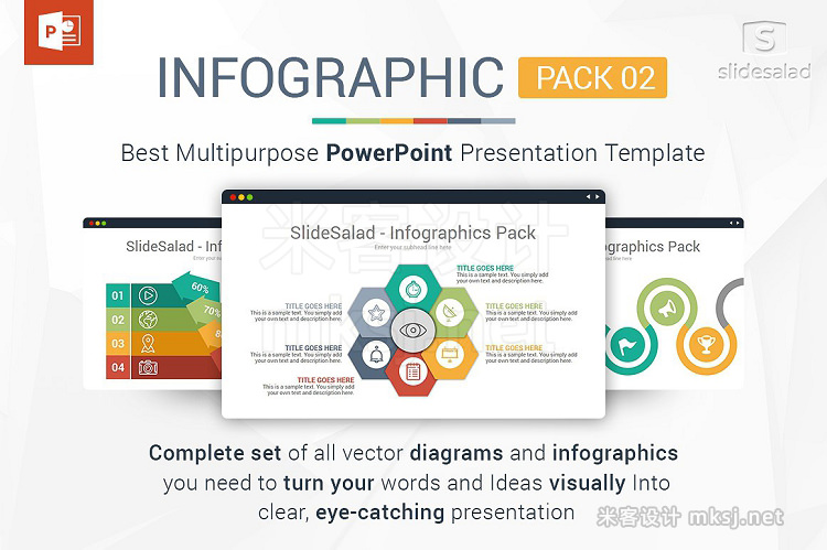 PPT模板 Best PowerPoint Infographics Pack 2