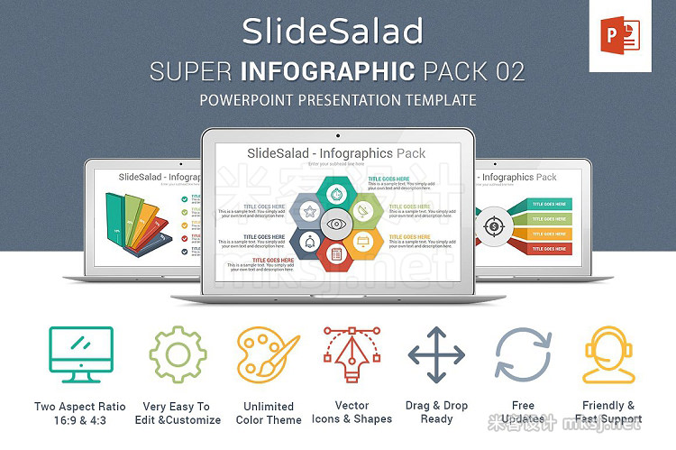 PPT模板 Best PowerPoint Infographics Pack 2