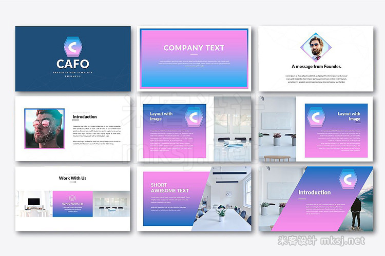 PPT模板 Cafo Business Powerpoint Template