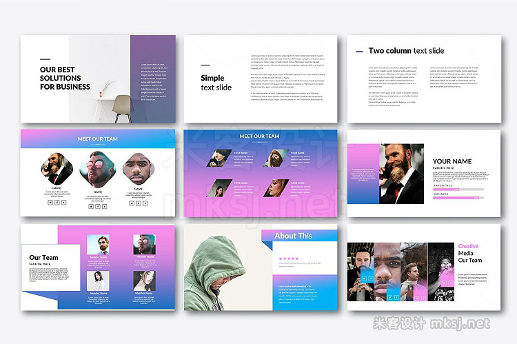 PPT模板 Cafo Business Powerpoint Template