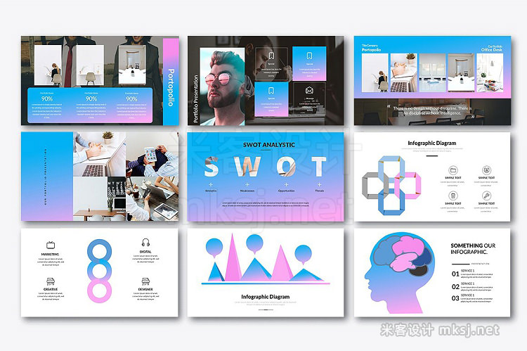 PPT模板 Cafo Business Powerpoint Template