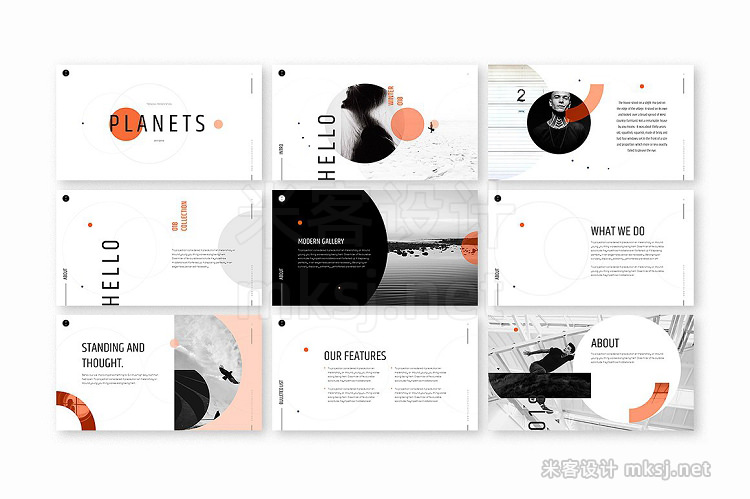 PPT模板 PLANETS Powerpoint Template