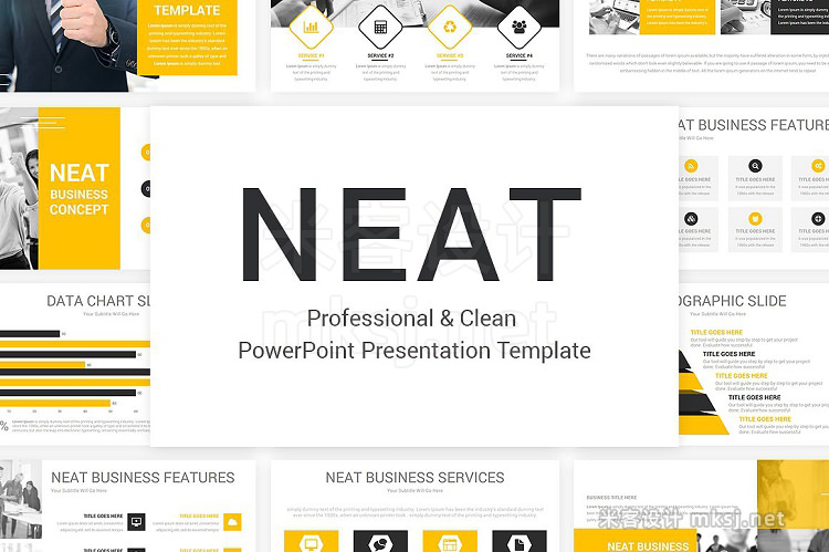 PPT模板 Neat PowerPoint Template