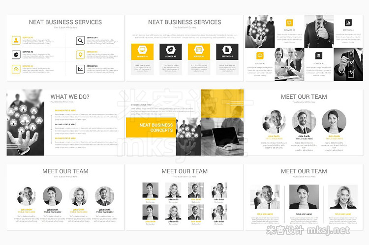 PPT模板 Neat PowerPoint Template