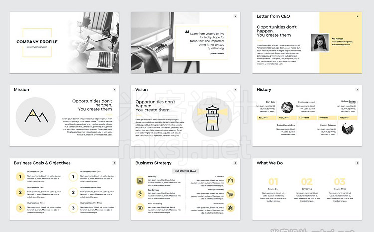 PPT模板 Company Profile PowerPoint