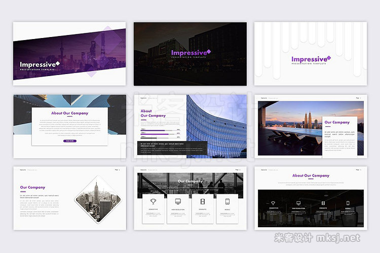 PPT模板 Impressive Powerpoint Template