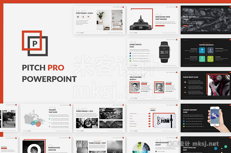 PPT模板 Pitch Pro Powerpoint Template