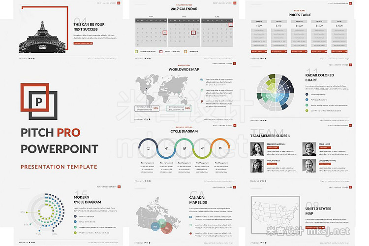 PPT模板 Pitch Pro Powerpoint Template