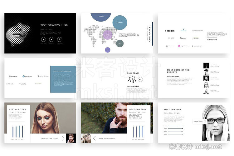 PPT模板 fOCUS Premium PowerPoint Template