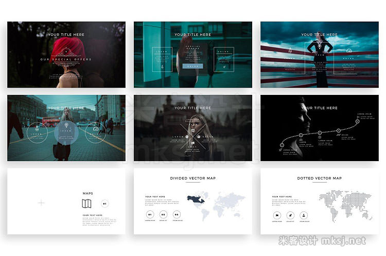 PPT模板 fOCUS Premium PowerPoint Template