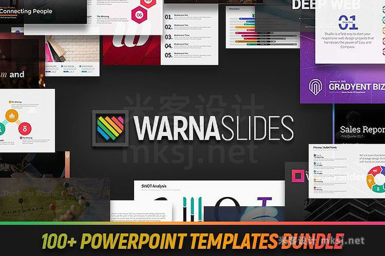 PPT模板 Warna Slides PowerPoint Bundle