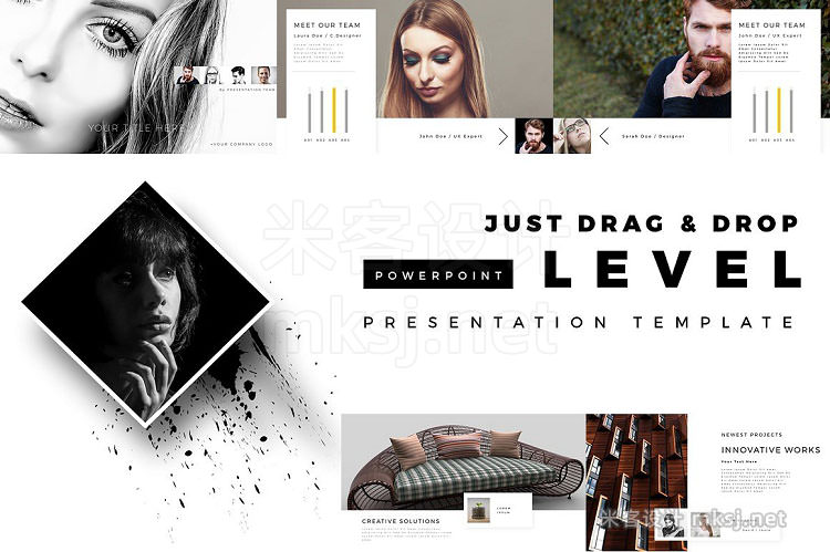 PPT模板 LEVEL PowerPoint Template
