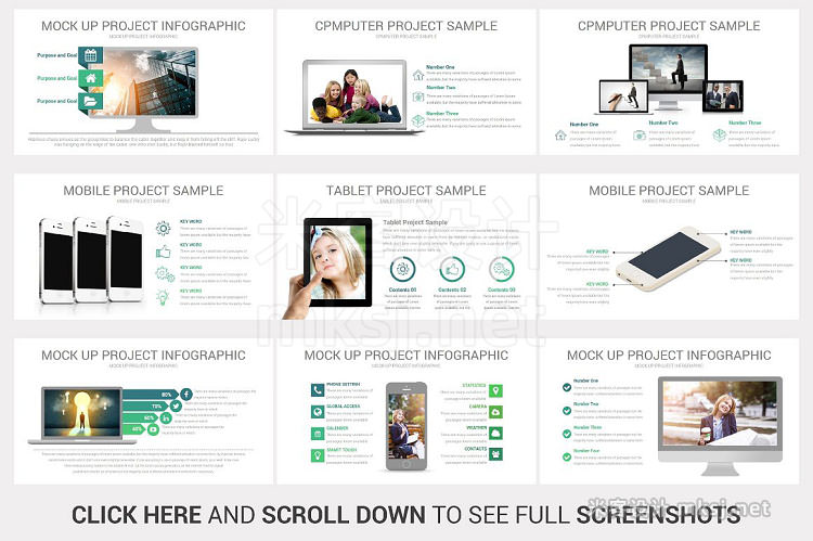 PPT模板 Mock ups PowerPoint Template