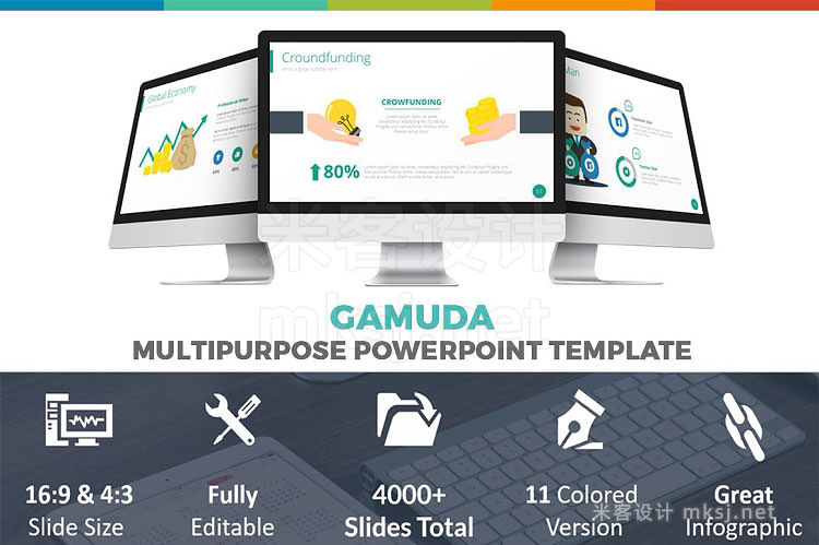 PPT模板 Gamuda Powerpoint Template