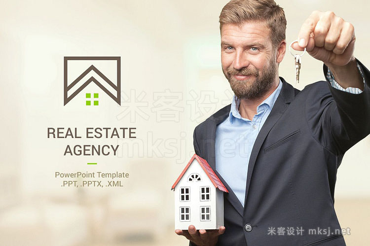 PPT模板 Real Estate PowerPoint Template