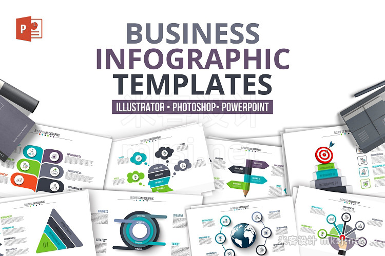 PPT模板 Business powerpoint infographics