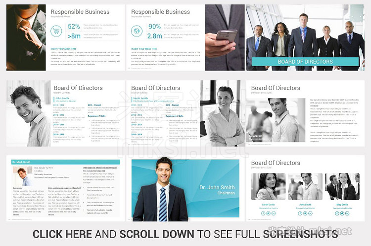 PPT模板 Annual Report PowerPoint Template