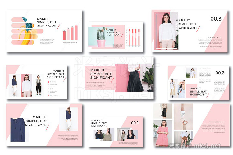 PPT模板 Anggelina Powerpoint Template