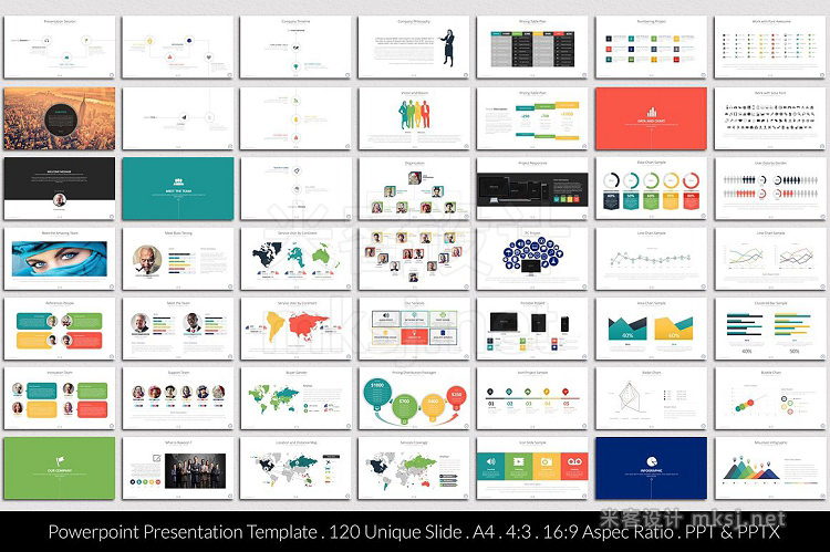 PPT模板 Rawoon Powerpoint Template