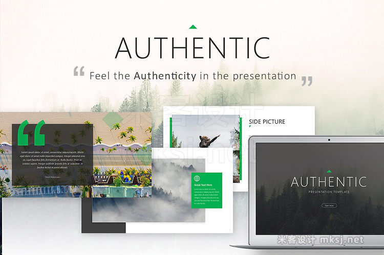 PPT模板 Authentic Powerpoint Template
