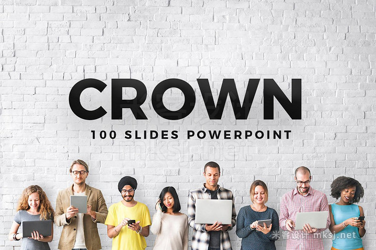 PPT模板 CROWN Powerpoint Template