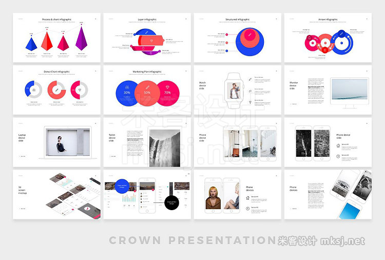 PPT模板 CROWN Powerpoint Template