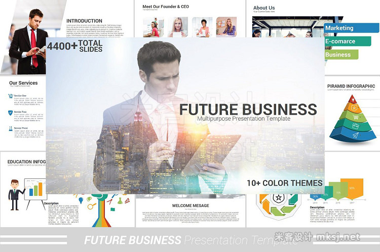 PPT模板 Future Business Powerpoint Template