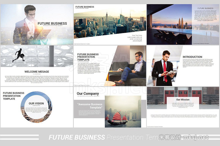 PPT模板 Future Business Powerpoint Template