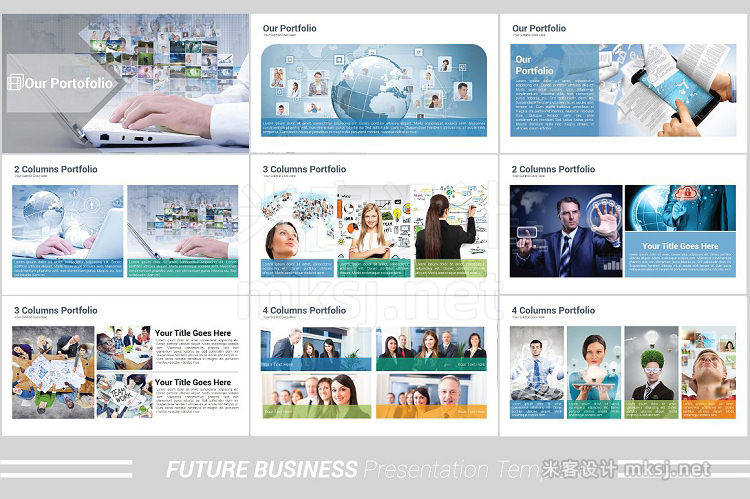 PPT模板 Future Business Powerpoint Template