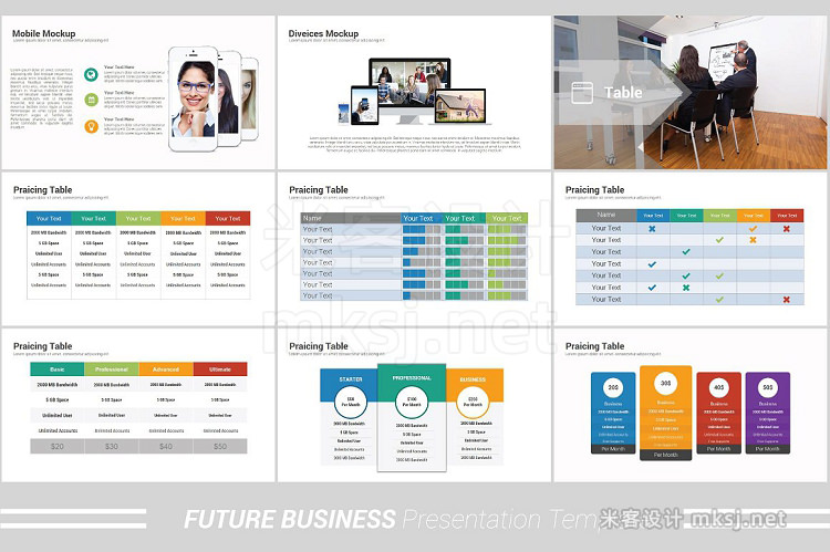 PPT模板 Future Business Powerpoint Template