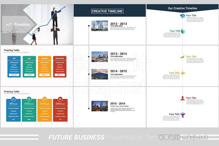 PPT模板 Future Business Powerpoint Template